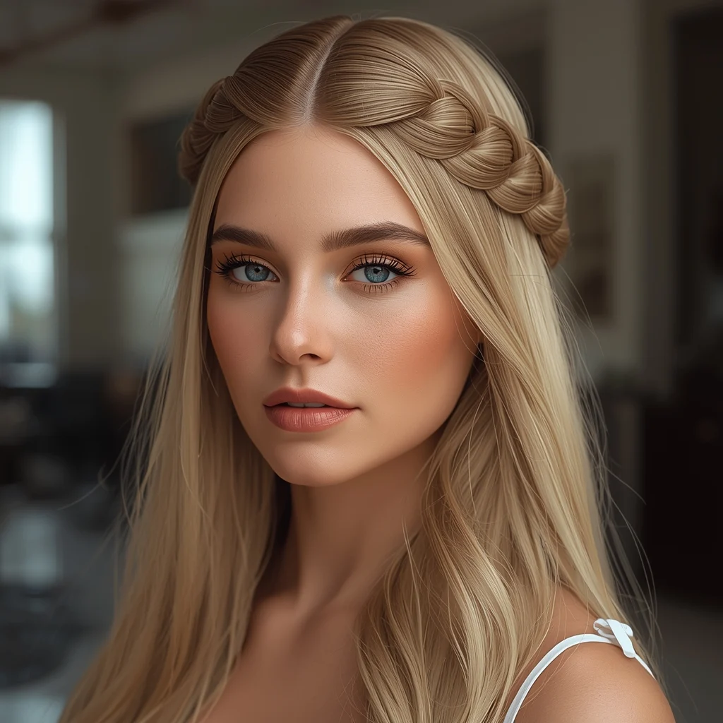 Regal Halo Crown Braid