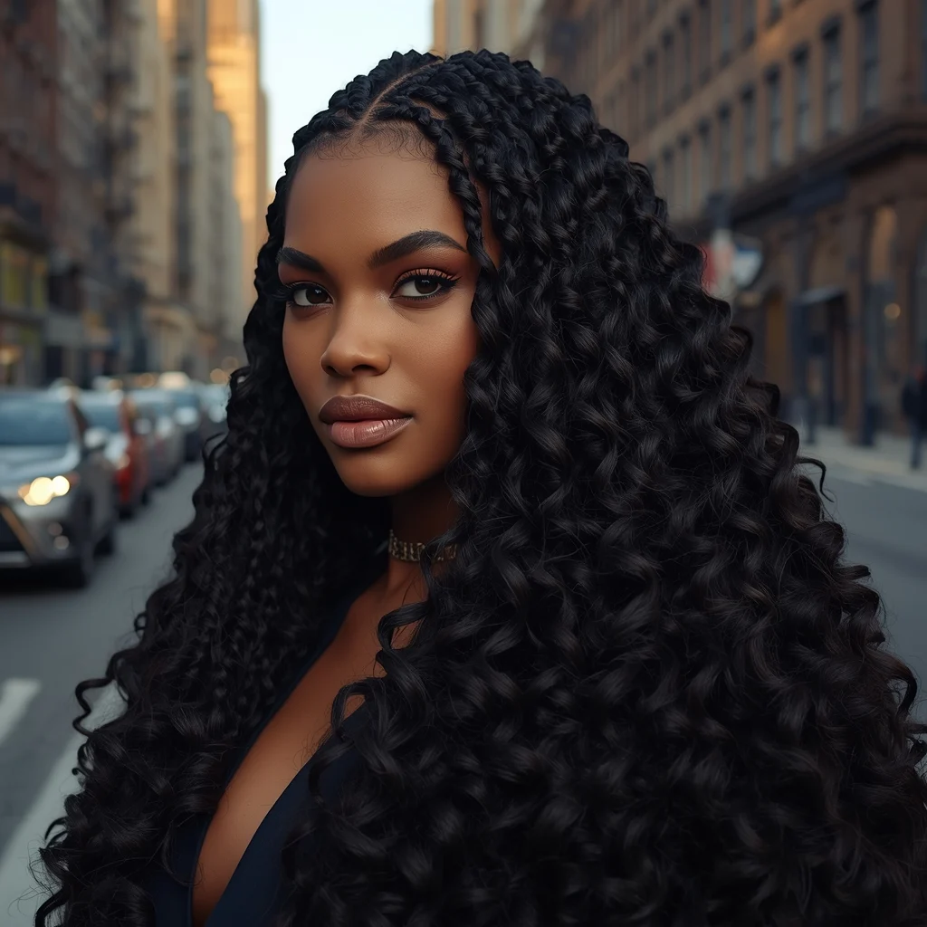  French Curl Braids
