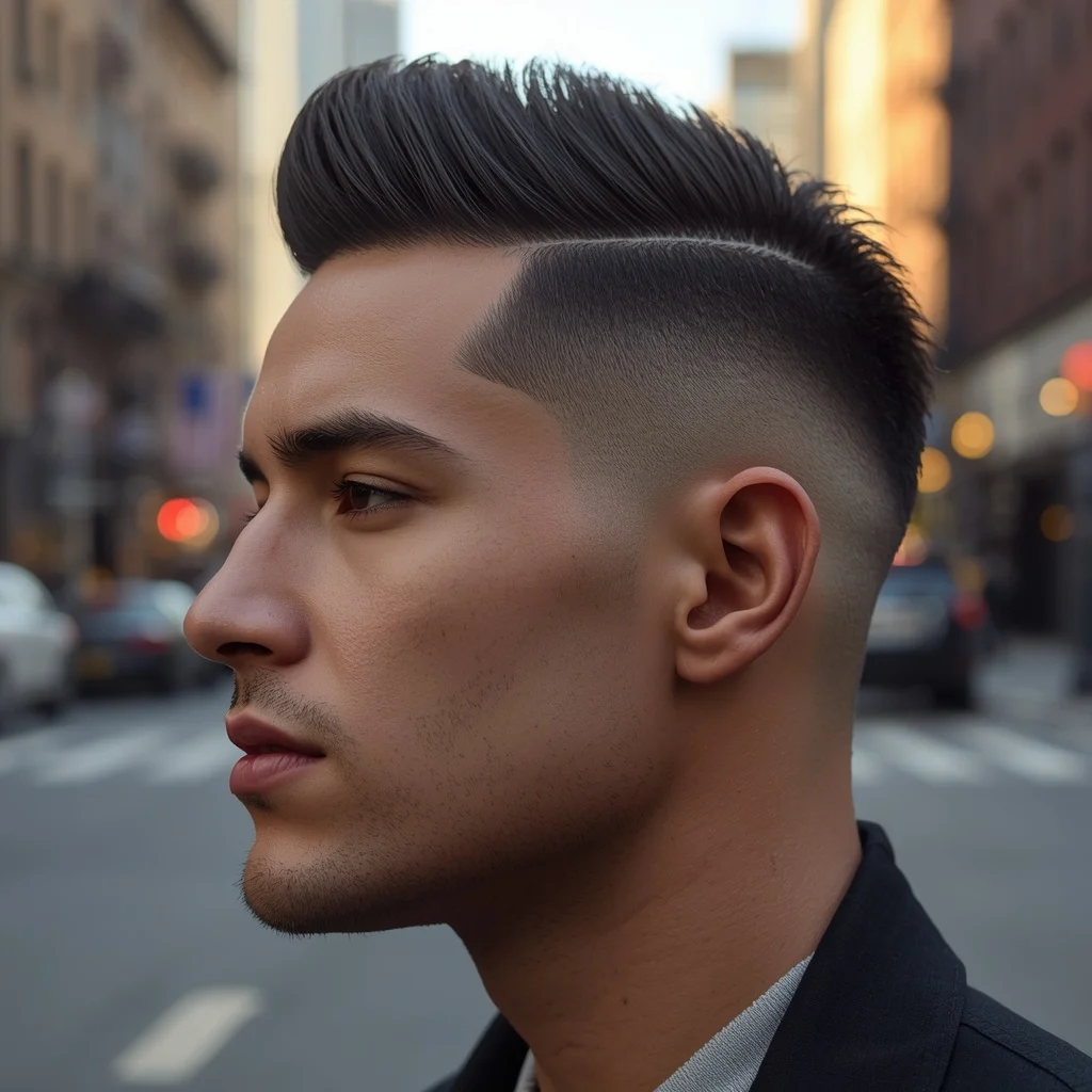 mid fade haircut