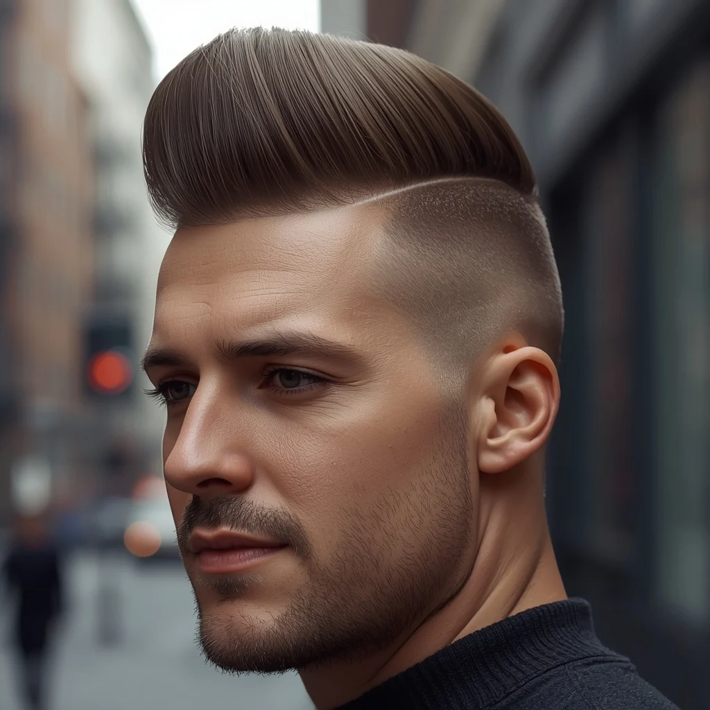mid fade haircut