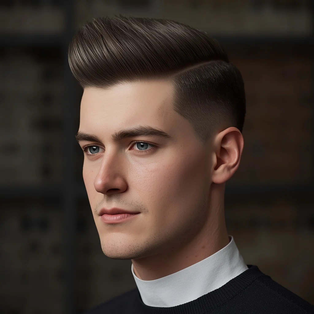 mid fade haircut
