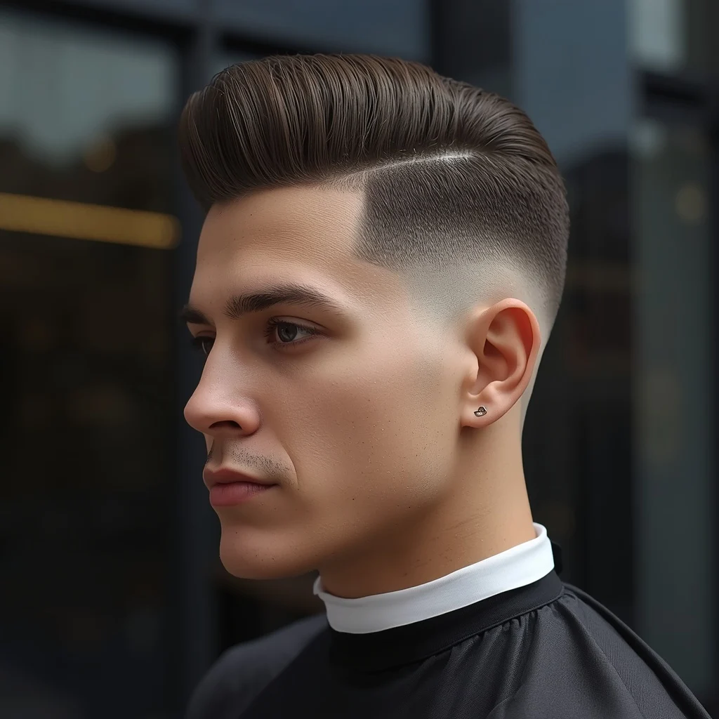 mid fade haircut