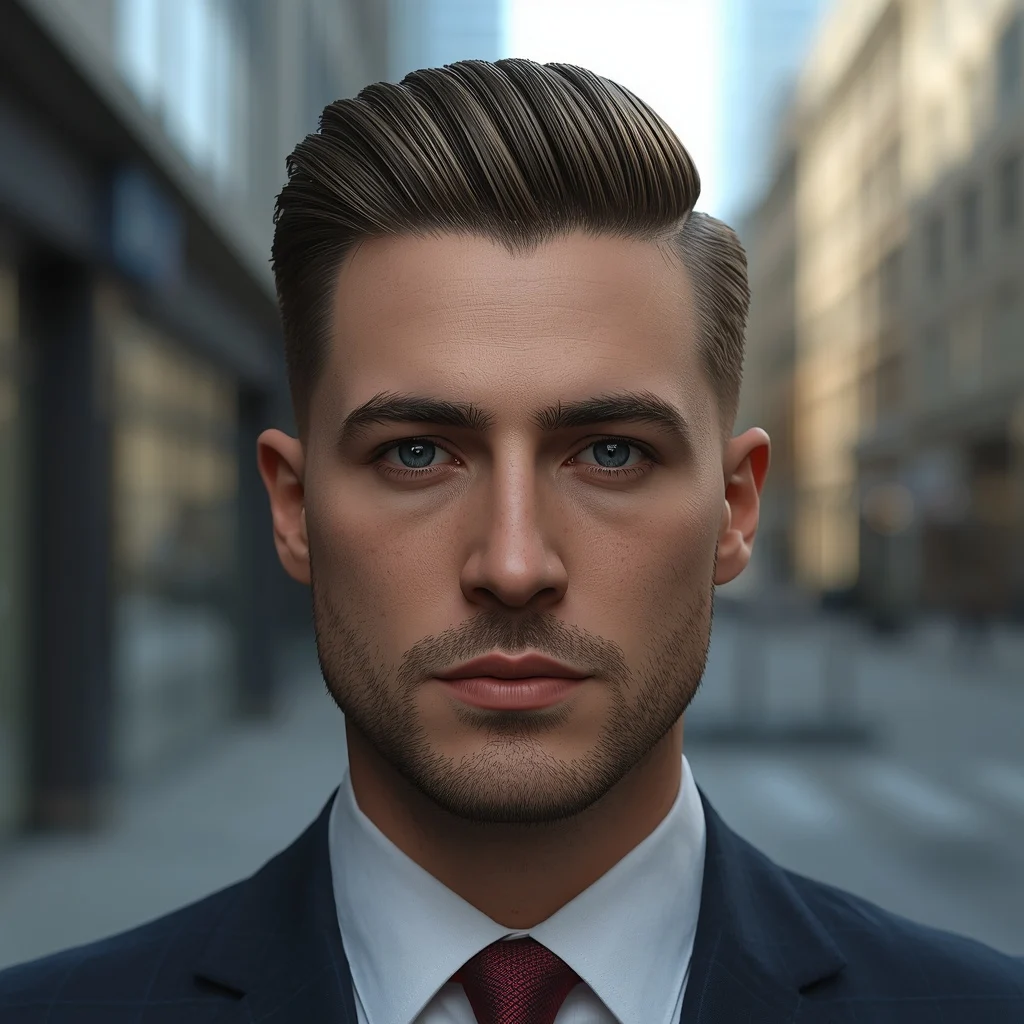 mid fade haircut