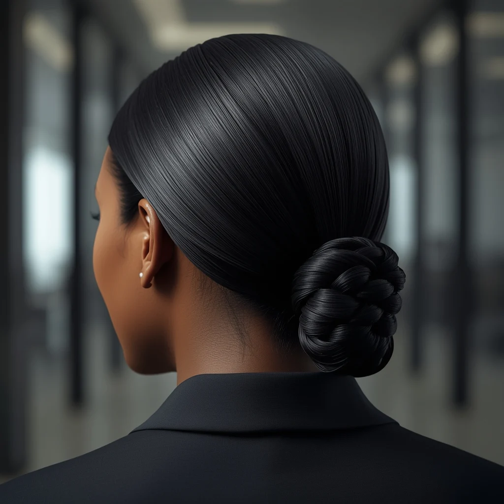 Tightly Woven Fishtail Chignon