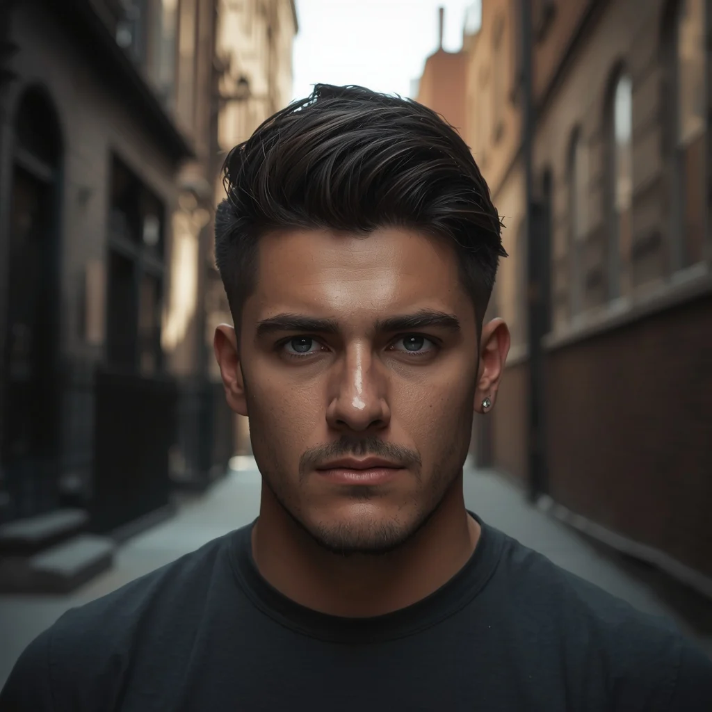 mid fade haircut