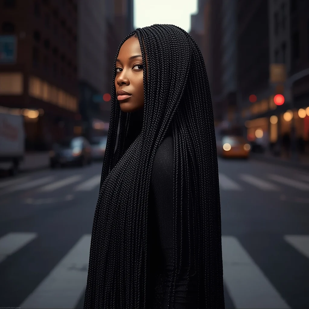 Floor-Length Senegalese Twists
