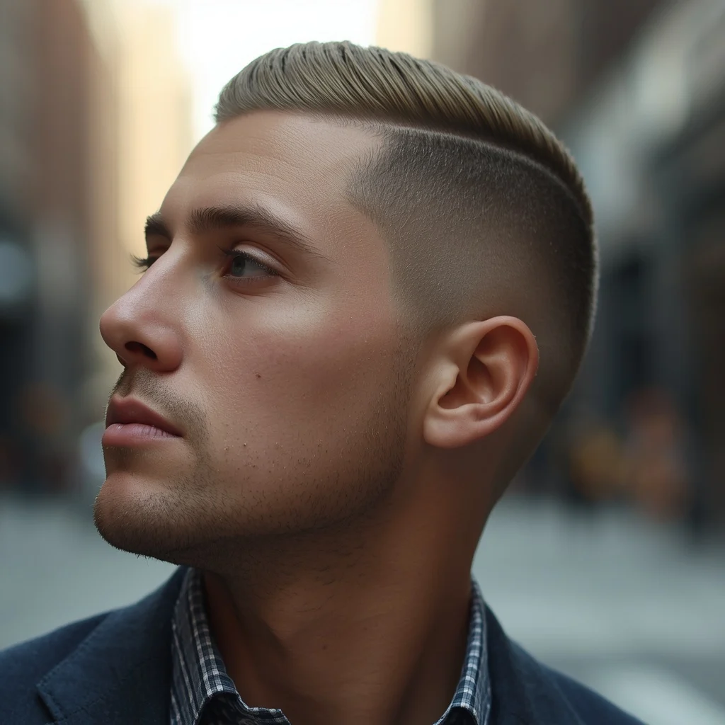 mid fade haircut