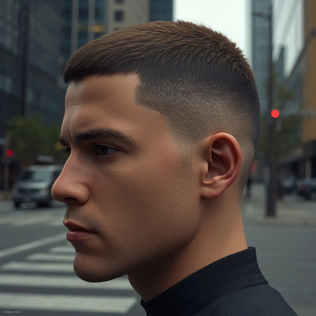 mid fade haircut
