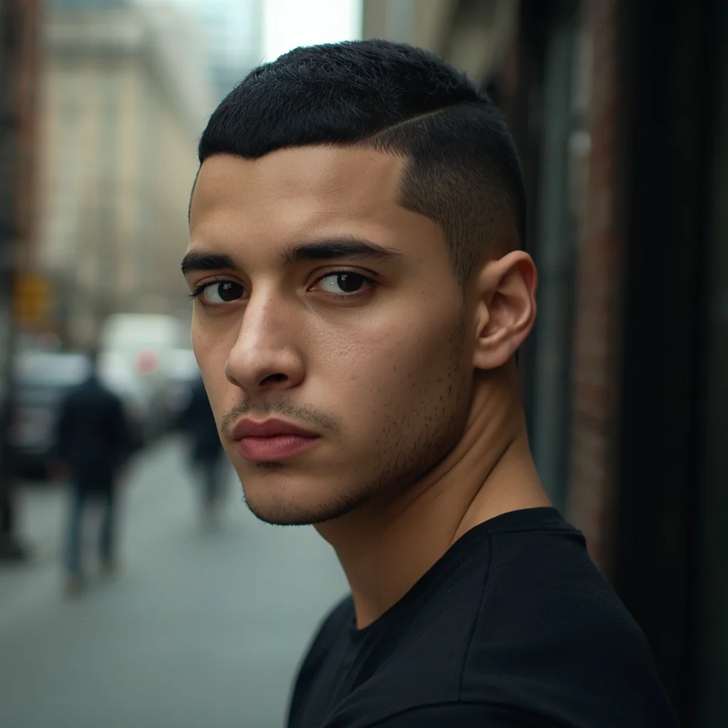 mid fade haircut