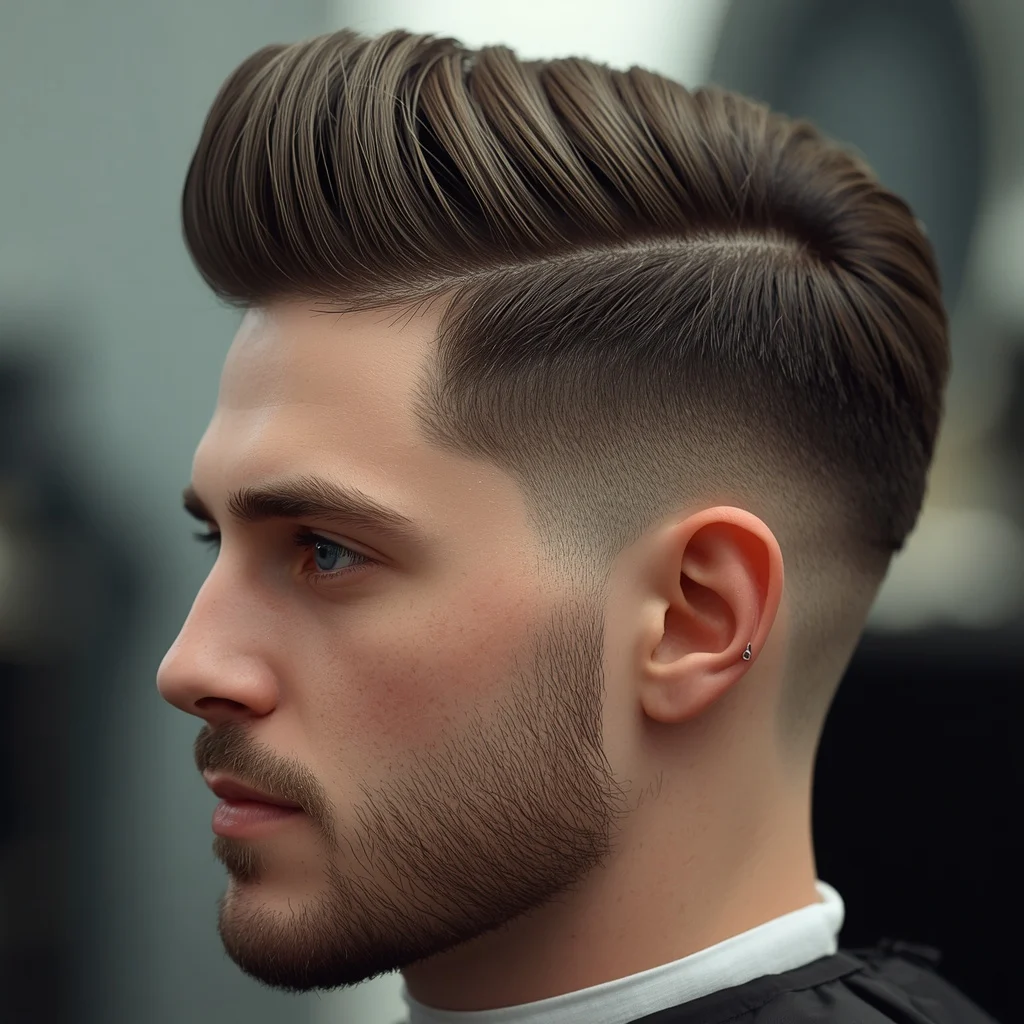 mid fade haircut