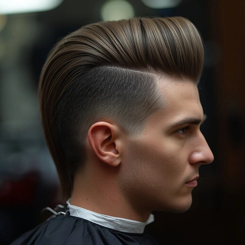 mid fade haircut