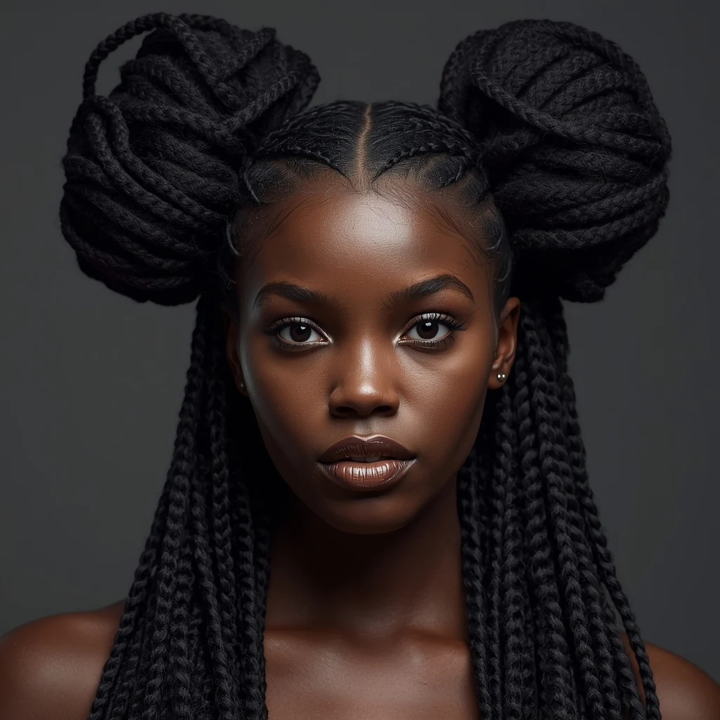 Double Dutch "Space Buns"